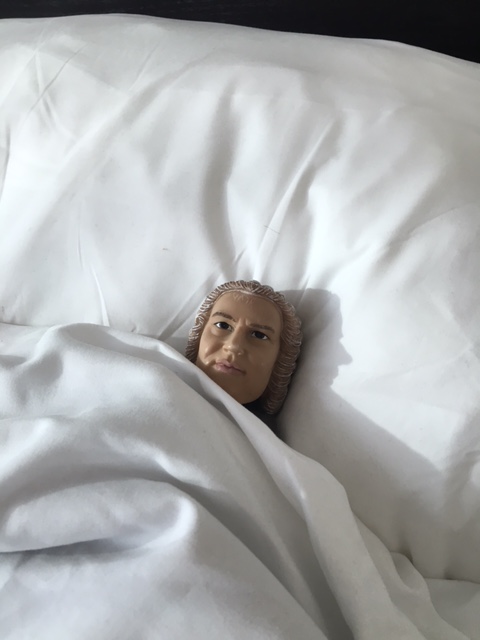 Bach in a bed