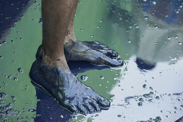banner Indigo - Feet of Blue, Tim McLaughlin, MAIWA
