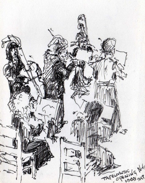 Barry Slater - Opening night of a Tafelmusik concert, 1989