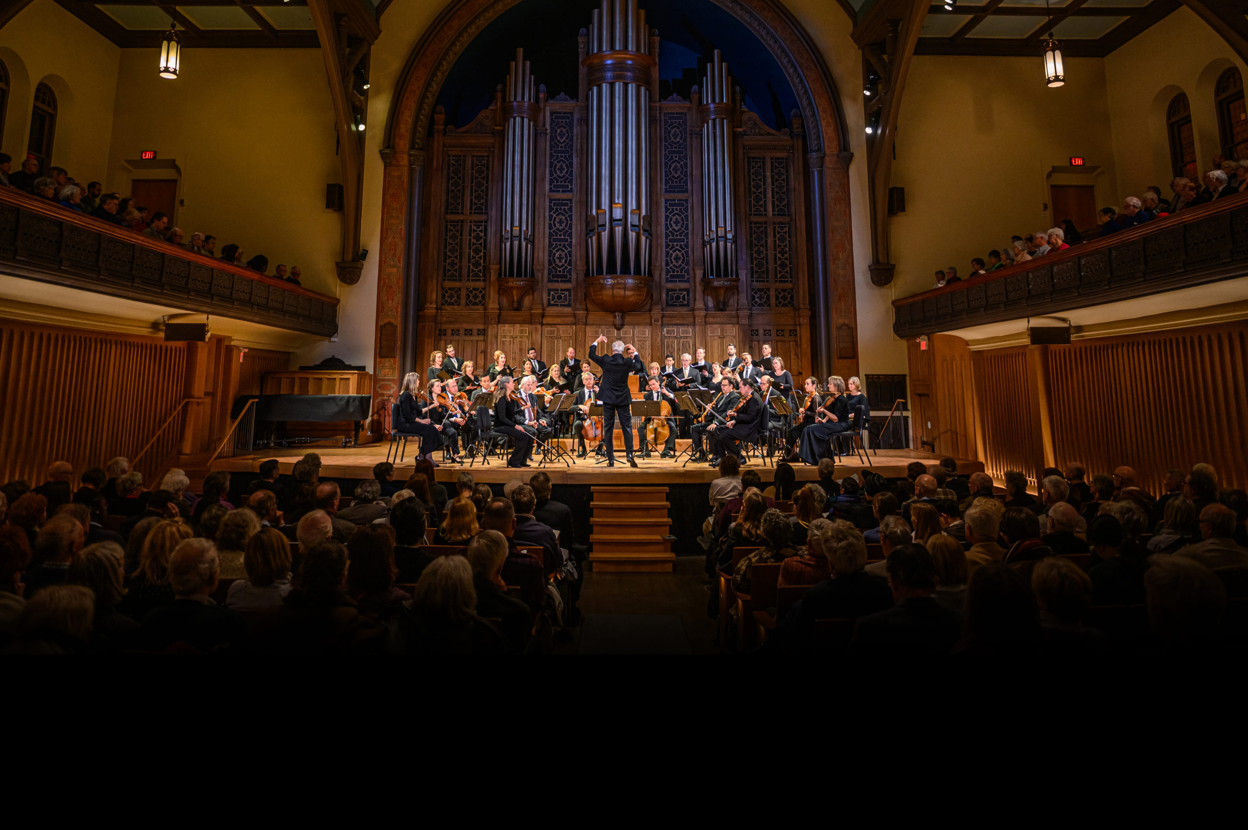 Orchestra performing